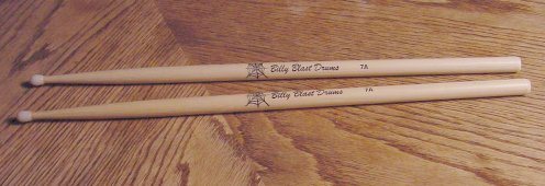 Billy Blast 7A Drum Sticks